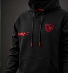 Men's Pullover Hoodie — Black
