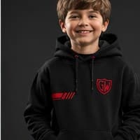 Kids' Pullover Hoodie — Black